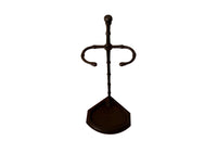 Elegantly simple late 19th Century French iron faux bamboo umbrella or stick stand.