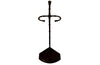 Elegantly simple late 19th Century French iron faux bamboo umbrella or stick stand.