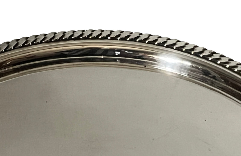 An elegant and useful mid-20th Century Italian silver-plated cocktail tray table.
