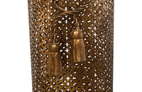 Mid-Century Italian gilt metal umbrella or stick stand attriuted to Li Puma