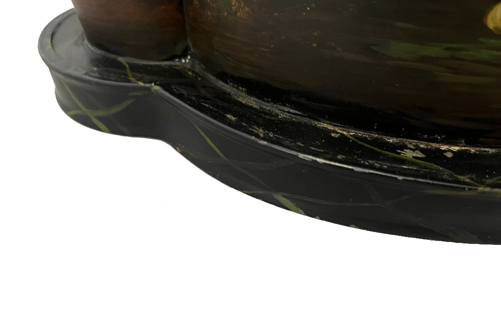 Decorative painted tole wine cooler/ rafraichissoir or cache pot circa mid 20th century