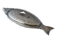 Fabulous metal fish platter of large size. 