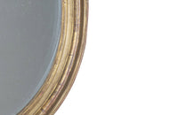 Large 19th Century French Oval Giltwood Mirror