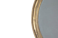 Large 19th Century French Oval Giltwood Mirror