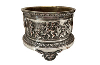 Late 19th Century French Silver-Plated Bacchanalian Bottle Coaster