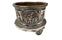 Late 19th Century French Silver-Plated Bacchanalian Bottle Coaster