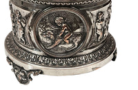 Late 19th Century French Silver-Plated Bacchanalian Bottle Coaster