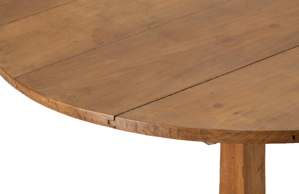 Large 19th Century French Cherrywood Oval Vigneron Table