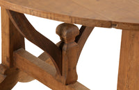 Large 19th Century French Cherrywood Oval Vigneron Table