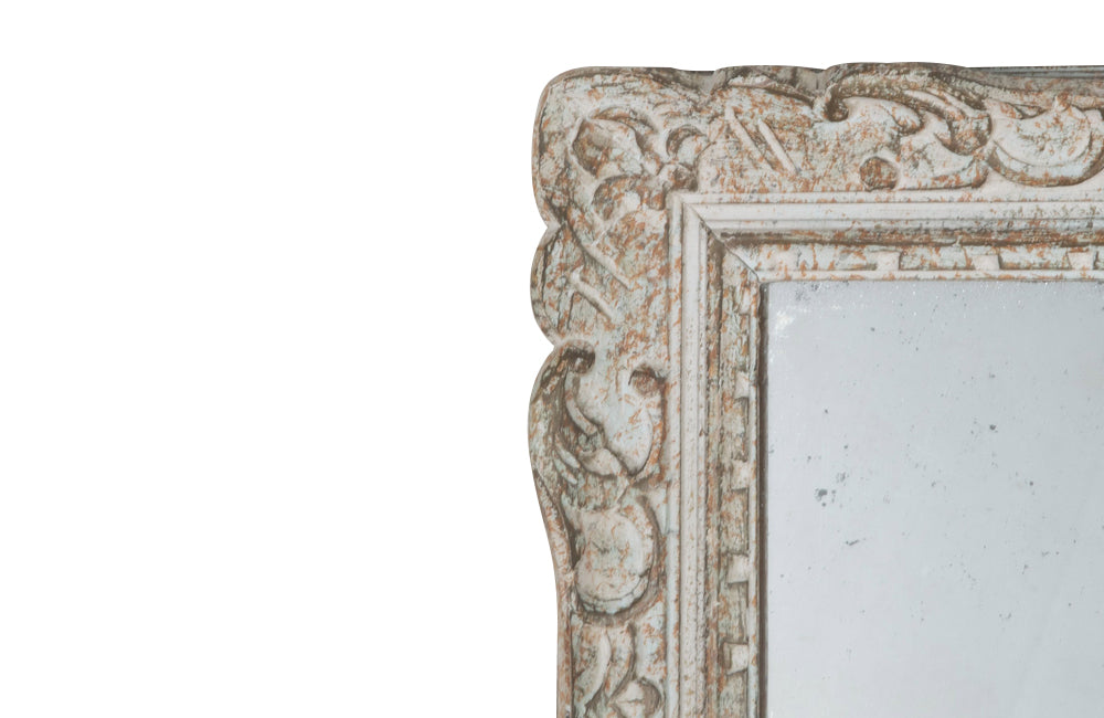 Large Early 20th Century French Carved Montparnasse Framed Mirror