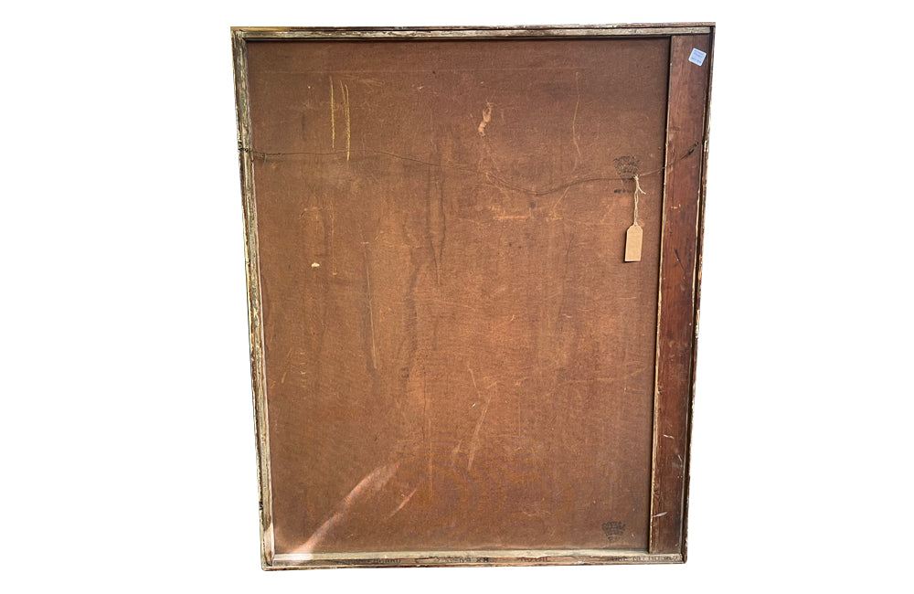 Large mid-20th Century English painted pub sign titled 'The Horse and Jockey'. Signed by the artist, S.Brewin 