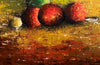 Large, colouful oil on canvas expressionist style still life painting. Mid 20th century