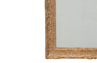 Beautiful large French mirror with old mirror glass and Montparnasse frame with original paint and lovely patination.