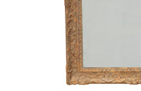 Beautiful large French mirror with old mirror glass and Montparnasse frame with original paint and lovely patination.