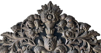 Large Late 19th Century French Cushion Mirror With Floral Motifs