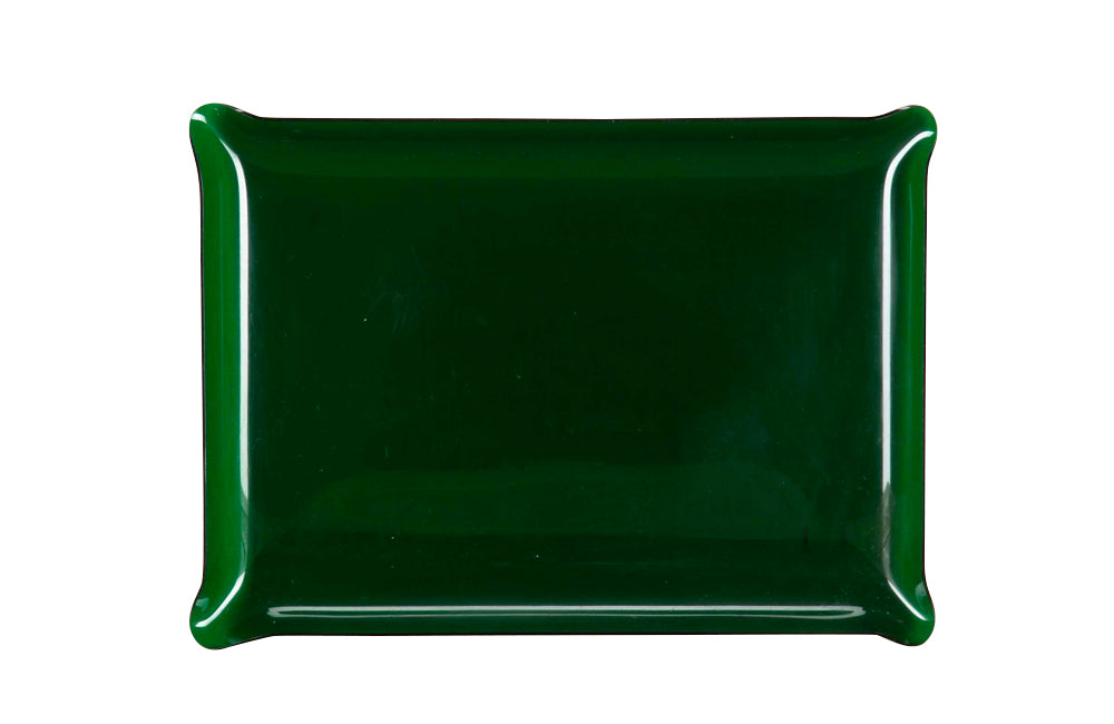 Large Mid-Century Italian Green Lucite Tray