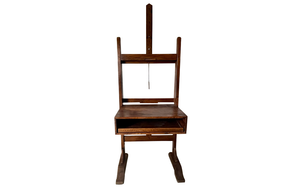 Antique easel made of oak French 20th century - French antiques