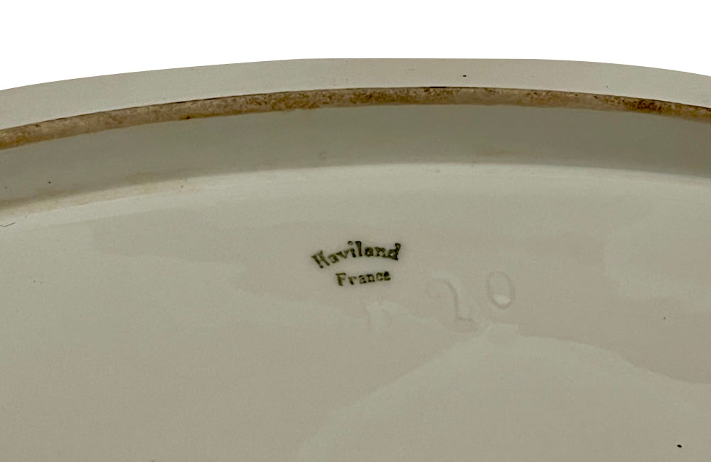 Large 19th Century French Haviland creamware platter.