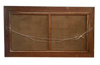 Large mid-20th Century oil on canvas painting of fishing boats off the Saint Tropez coast.