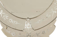 An elegant large Mid-Century Italian Venetian style oval mirror.