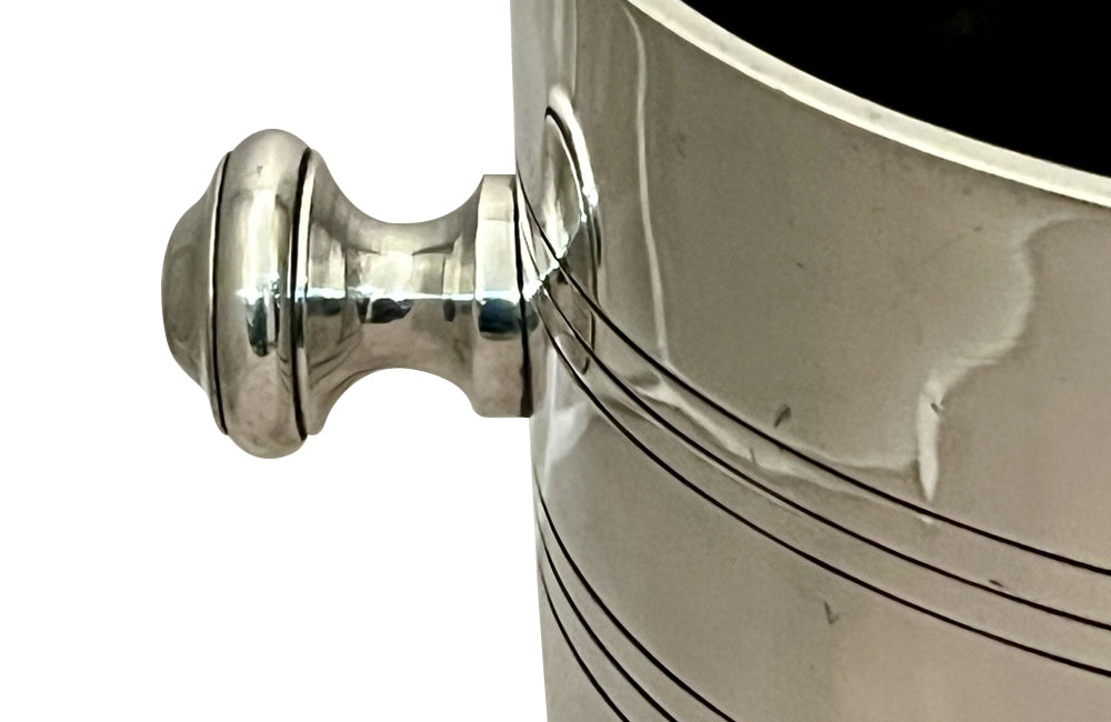 LARGE 1930'S ART DECO SILVER PLATE CHAMPAGNE BUCKET