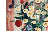 Mid-20th Century French Still Life Painting 'Bouquet of Flowers in Confit Pot'