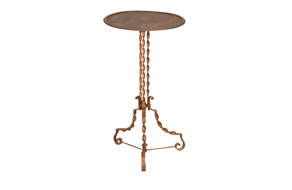 FRENCH IRON  OCCASIONAL TABLE