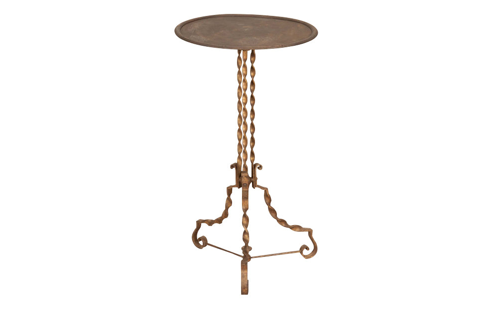 FRENCH IRON  OCCASIONAL TABLE