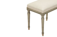 Antique bench French painted bench in the style of Louis XVI late 19th Century - French antique furniture