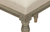 Antique bench French painted bench in the style of Louis XVI late 19th Century - French antique furniture