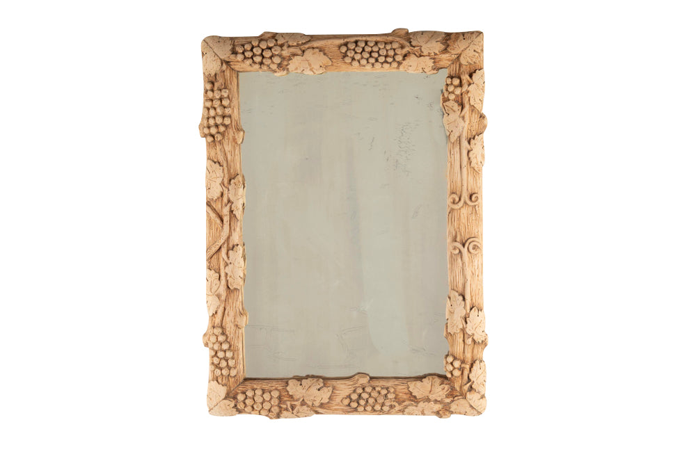 Late 19th Century French Carved Grape Vine Mirror