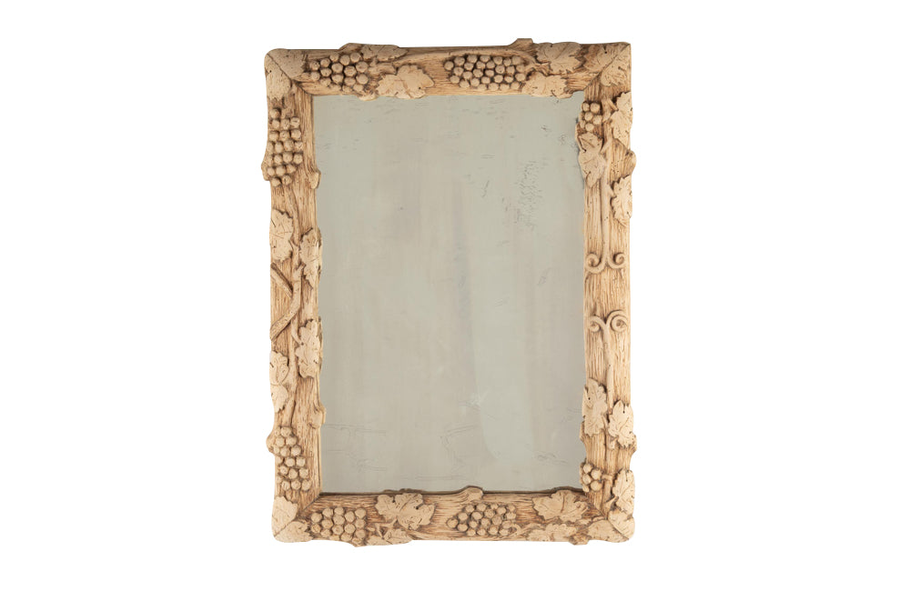 Late 19th Century French Carved Grape Vine Mirror