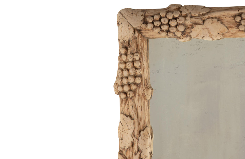 Late 19th Century French Carved Grape Vine Mirror