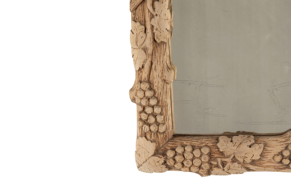 Late 19th Century French Carved Grape Vine Mirror