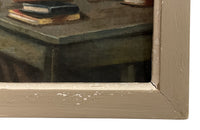 Small Late 19th Century Italian Painting 'Three Monks'