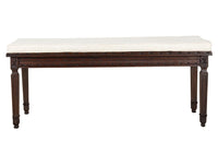 Large 19th Century Louis XVI Revival Caned Walnut Banquette