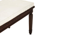 Large 19th Century Louis XVI Revival Caned Walnut Banquette