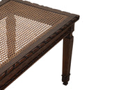 Large 19th Century Louis XVI Revival Caned Walnut Banquette