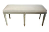 Antique bench French painted bench in the style of Louis XVI late 19th Century - French antique furniture