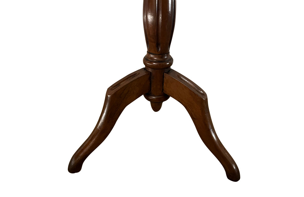 Louis XVI revival wine tables end tables in the neoclassical style with marble tops and brass pierced gallery - French Antique Furniture