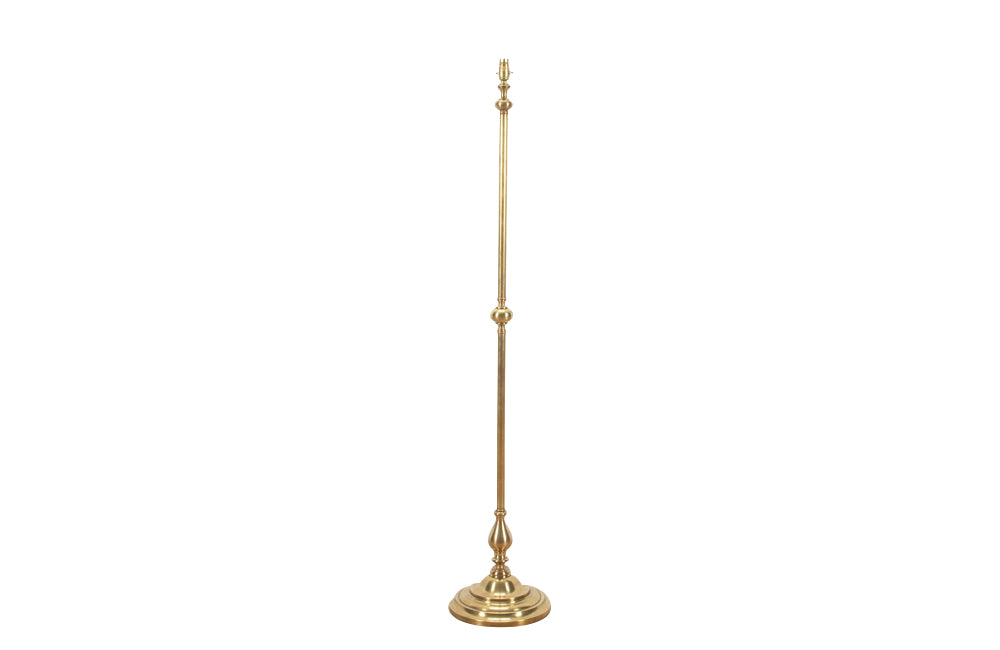 20th century brass floor lamp by Lucien Gau