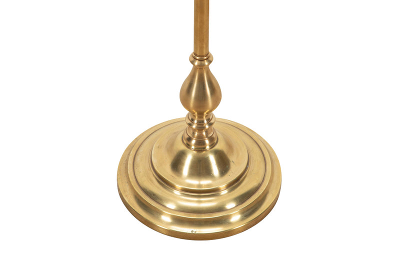 20th century brass floor lamp by Lucien Gau