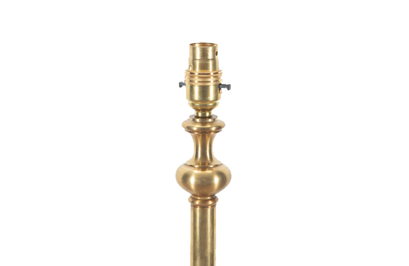 20th century brass floor lamp by Lucien Gau