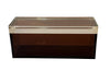 Stylish 1970's rectangular lidded box in lucite by the Italian designer Alessandro Albrizzi.