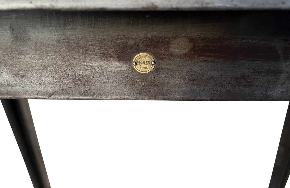 Authentic mid-20th Century French Industrial desk by Roneo, Paris. 