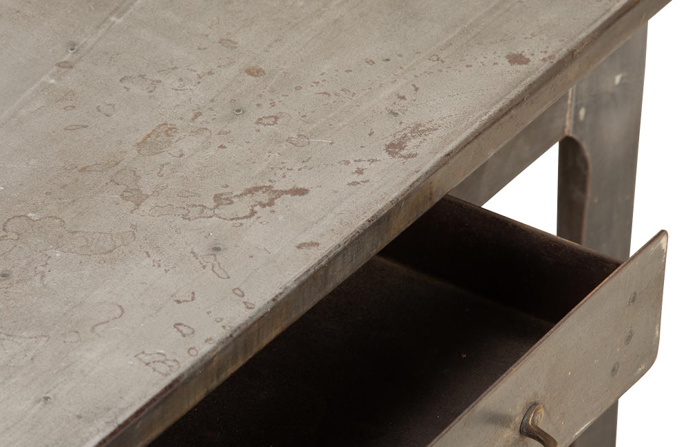 Authentic mid-20th Century French Industrial desk by Roneo, Paris. 