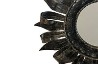 1960's French metal sunburst mirror