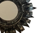 1960's French metal sunburst mirror