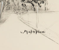Mid-Century French 'Harnness Racing' Print After Louis-Ferdinand Malespina
