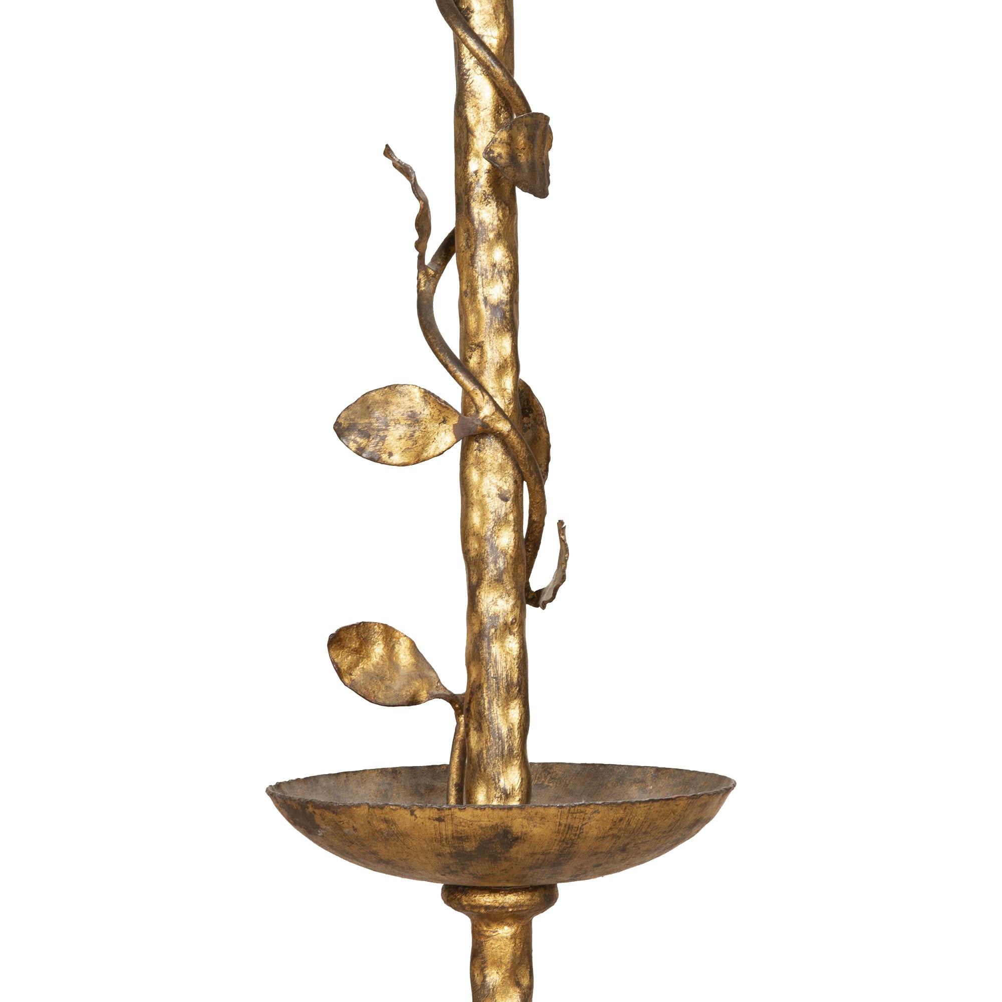 Mid-Century Spanish Gilt Iron Floor Lamp